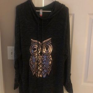 Owl sweater with hood
